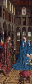 「受胎告知」 1435年 ルネサンス ヤン・ファン・エイク Oil Paintings